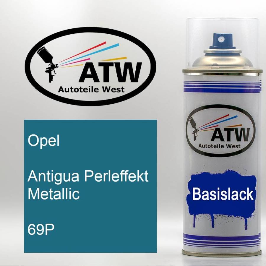 Opel, Antigua Perleffekt Metallic, 69P: 400ml Sprühdose, von ATW Autoteile West.